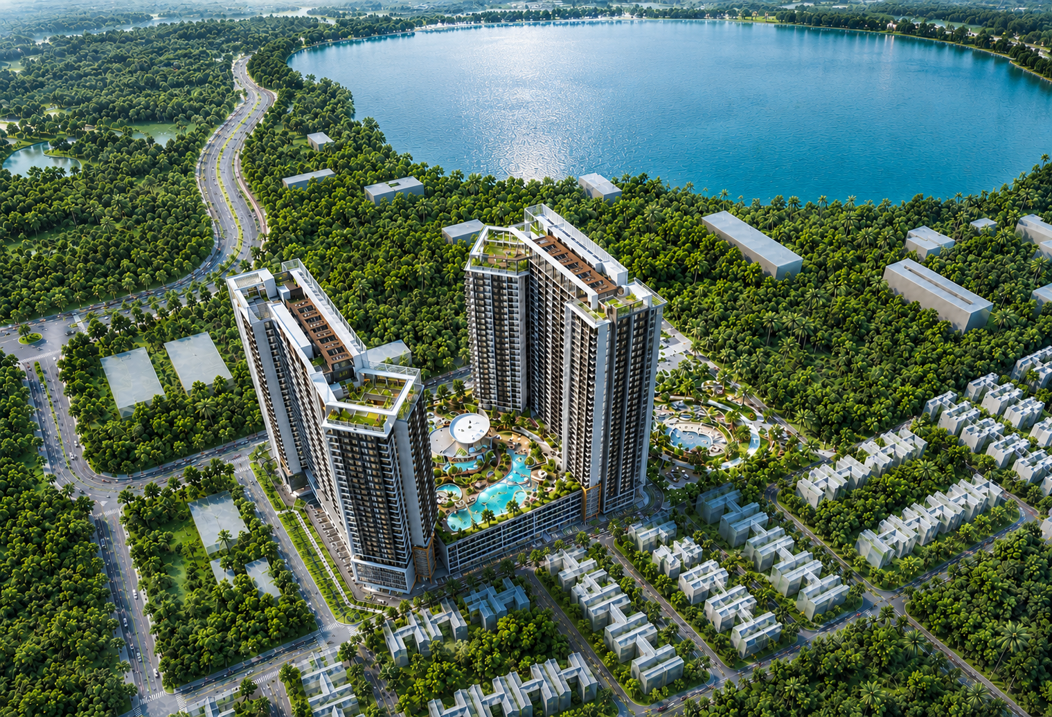 Xanadu @ Lakeview Puchong aerial view